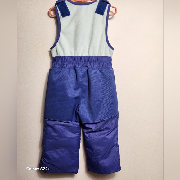 Columbia Sportwear Toddler Purple White Snow Suit Overalls, Size 2T.     G20 - Picture 2 of 14